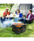 Portable Charcoal Grill Stove with 360° Rotatable Grill Foldable Body & Legs