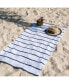 Фото #3 товара Las Rayas Beach Towels (4 Pack), 30x60 in., Striped Color Options, 100% Soft Cotton