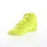 Reebok Freestyle Hi Womens Yellow Leather Lace Up Lifestyle Sneakers Shoes