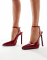 Simmi London Landen platform heeled court shoe in burgundy Красный, 41 - фото #3