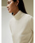 ფოტო #1 პროდუქტის Women's Turtleneck Sweater with Rib Hemline for Women