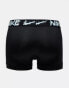 Nike Dri-Fit Essential Microfibre trunks 3 pack in blue, neon and black