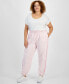 Фото #1 товара Trendy Plus Size Pull-On Joggers