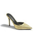 Фото #1 товара Womens Gold Leather Heels ( Bachelorette Mules)