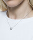 Фото #2 товара Swarovski rhodium-Plated Millenia Pendant Necklace, 15" + 2" extender