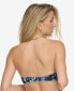Фото #2 товара Women's Printed Balconette Ruched Underwire Bikini Top