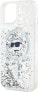 Karl Lagerfeld Karl Lagerfeld KLHMP13MLGCHSGH iPhone 13 6.1" hardcase transparent Liquid Glitter Choupette Head Magsafe - фото #6