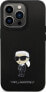 Karl Lagerfeld Karl Lagerfeld KLHCP13XSMHKNPK iPhone 13 Pro Max 6,7" czarny/black Silicone Ikonik Metal Pin