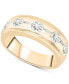 Фото #1 товара Кольцо Macy's Diamond Five Stone Band in 10K Gold