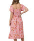 ფოტო #3 პროდუქტის Maternity Libby Floral Smocked Dress