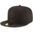 Фото #1 товара New Orleans Saints Black on Black 59FIFTY Fitted Cap
