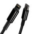 Фото #4 товара Kabel przewód do iPhone USB-C - Lightning szybkie ładowanie 20W 1m - cały czarny