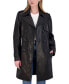 Women's Natalie Belted Leather Trench Coat