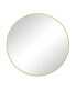 Gold Metal Framed 48" Wall Mirror - Oversized Circular Vanity Mirror