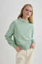 Фото #4 товара Boxy Fit Kapüşonlu Kalın Sweatshirt B8570ax23wn