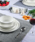 Natural White 16-Pc Dinnerware Set, Service for 4