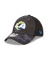 Фото #1 товара Men's Camo, Black Los Angeles Rams Logo Neo 39Thirty Flex Hat