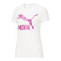 Фото #1 товара Puma Hypnotize Logo Crew Neck Short Sleeve T-Shirt Womens White Casual Tops 5368