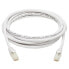 Фото #3 товара Tripp N261AB-007-WH Safe-IT Cat6a 10G Snagless Antibacterial UTP Ethernet Cable (RJ45 M/M) - PoE - White - 7 ft. (2.13 m) - 2.13 m - Cat6a - U/UTP (UTP) - RJ-45 - RJ-45