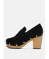 ფოტო #2 პროდუქტის OSAGE White Clogs Loafers in Fine Suede