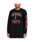 Фото #5 товара Men's Black Arizona State Sun Devils Distressed Arch Over Logo Long Sleeve Hit T-shirt