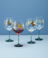 Фото #4 товара Butterfly Meadow Balloon Wine Glasses, Set of 4