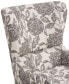 Madison Park Arianna Fabric Swoop Wing Chair