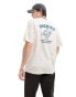 Фото #2 товара Dickies colstrip back print t-shirt in off white