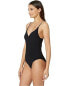 Onia 168992 Womens Gloria Spaghetti Straps One-Piece Swimsuit Black Size Medium