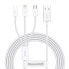Фото #1 товара Superior 3w1 kabel USB Iphone Lightning USB-C microUSB 3.5 A 1.5 m Biały