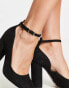 Фото #2 товара ASOS DESIGN Placid high block heels in black