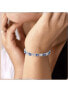 ფოტო #2 პროდუქტის Flower Cubic Zirconia Tennis Bracelet with Round Cut Cubic Zirconia