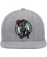 Men's Heathered Gray Boston Celtics 2.0 Snapback Hat