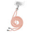 SBS TEUNILACEP - Neck strap - Pink - Fabric - 70 mm - 15 mm - 200 mm