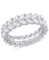 Moissanite Marquise Eternity Band (4-1/5 ct. t.w.) in Sterling Silver