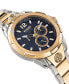 ფოტო #3 პროდუქტის Men's Runyon Multifunction Two-Tone Stainless Steel Watch 44mm