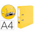 Фото #10 товара LIDERPAPEL Lever arch file A4 documents PVC lined with rado spine 75 mm yellow metal compressor