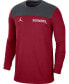 Men's Crimson Oklahoma Sooners Player Performance Long Sleeve T-shirt