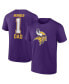 Фото #1 товара Branded Men's Purple Minnesota Vikings Father's Day T-Shirt