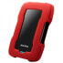 ADATA HD330 - 2000 GB - 2.5" - 3.2 Gen 1 (3.1 Gen 1) - Red