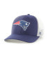 Men's Navy, White New England Patriots Trophy Trucker Flex Hat