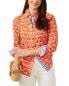 Фото #1 товара J.Mclaughlin Pop Tulip Stripe Lois Blouse Women's Xs