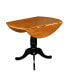 International Concept 42" Round Dual Drop Leaf Pedestal Table