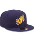 Фото #3 товара Men's Navy Montgomery Biscuits Authentic Collection 59FIFTY Fitted Hat