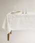 Фото #4 товара Embroidered linen blend tablecloth