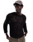 Weekday Gino open knit jumper in black