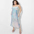 Фото #1 товара Women's Sequin Slip Midi Tank Dress - Wild Fable Light Blue 3X