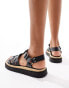 schuh Texas sandals in black leather