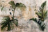 Фото #10 товара Fototapete tropische Blätter Beton Retro