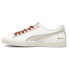 Фото #3 товара Puma Clyde Huskie Lace Up Mens White Sneakers Casual Shoes 39311401